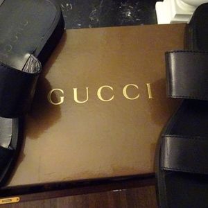 Mens "GUCCI" leather sandals